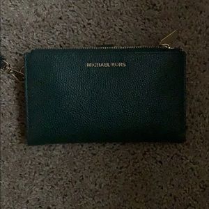 Olive green Michael Kors clutch